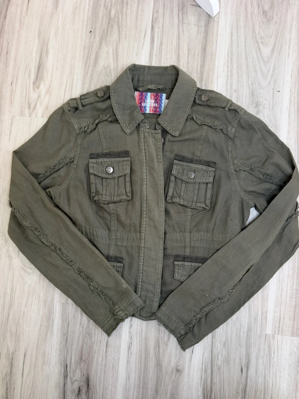 NEW! URBAN OUTFITTERS Olive Military-Style Women's Jacket size small